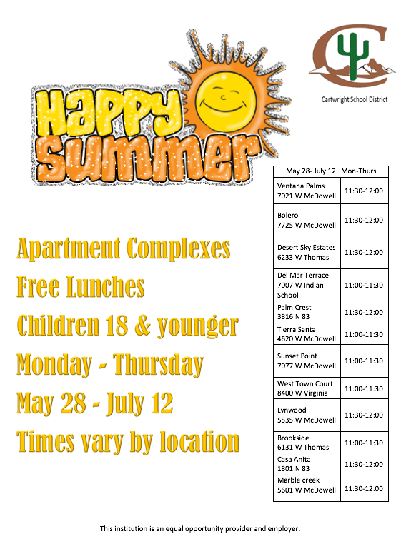 Food program flyer